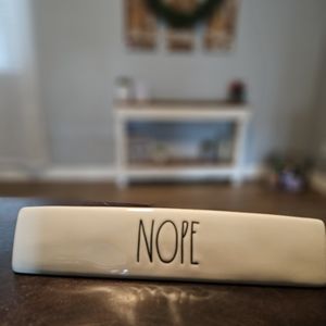 Rae Dunn Nope Paperweight/Desk Plaque
